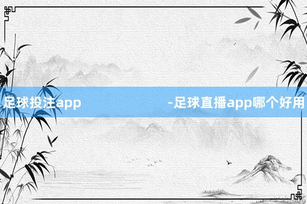 足球投注app                        -足球直播app哪个好用