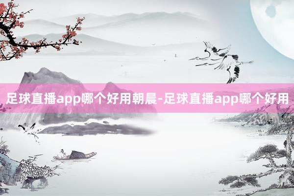 足球直播app哪个好用朝晨-足球直播app哪个好用